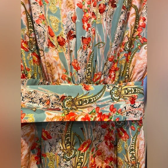 BRONX AND BANCO Luisa Floral Balloon Sleeve Hi-Lo Dress Size M US 6 SOLD OUT - Picture 11 of 16